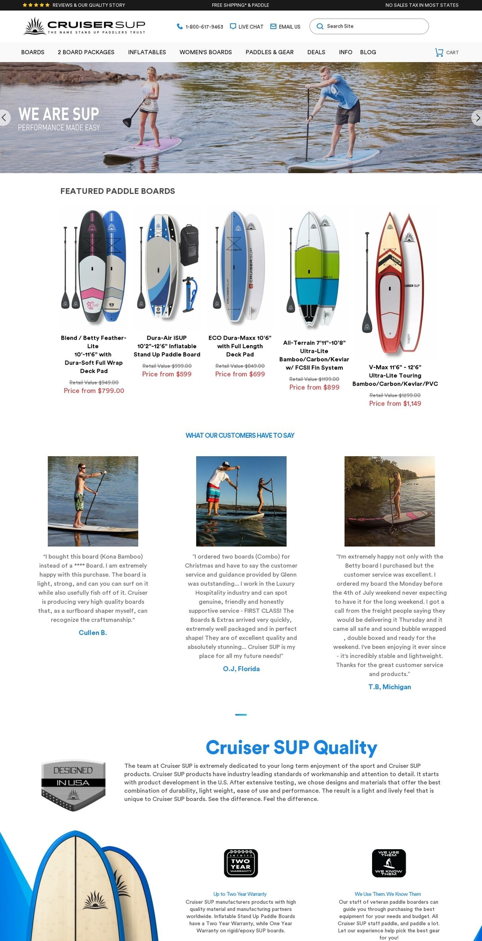 Cruiser [Plus] Homepage Blog Shopify theme site example supcruiser.com