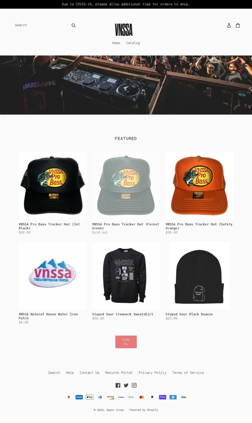 super-creep.com shopify website screenshot