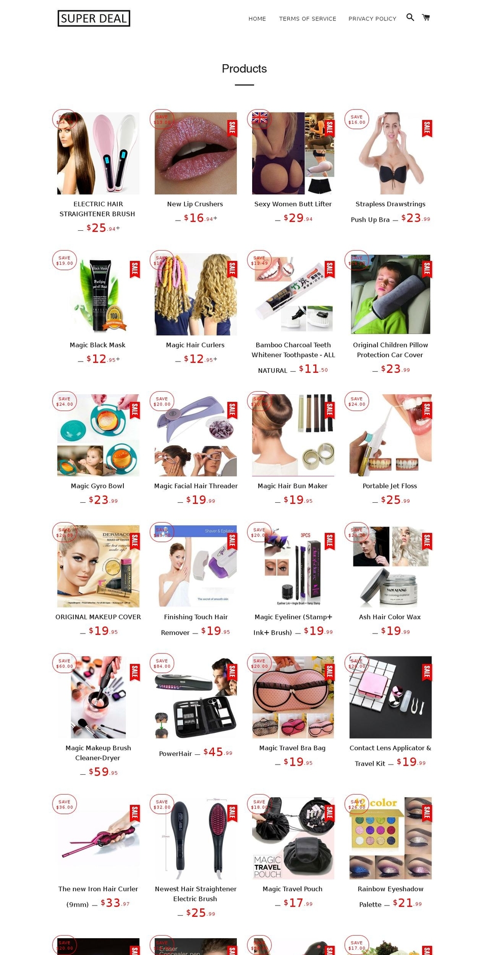 super-deal.net shopify website screenshot