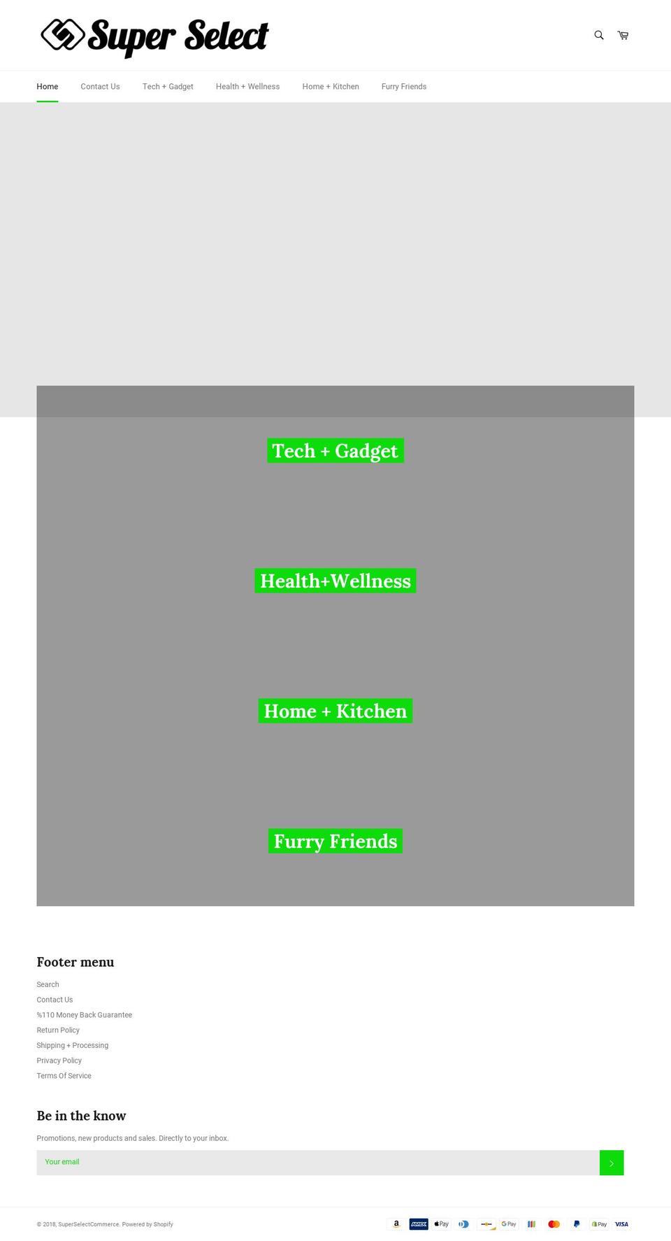 super-select.com — Shopify storefront screenshot