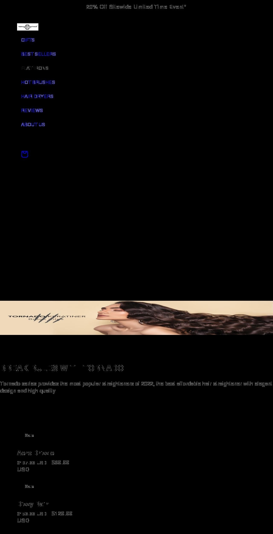 super-tornado.com shopify website screenshot