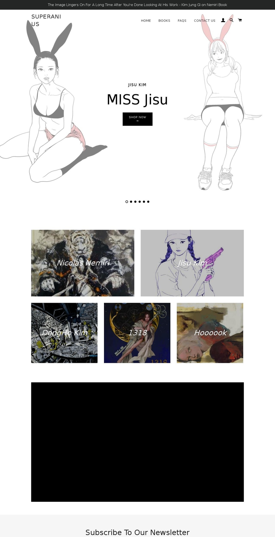 superanius.com shopify website screenshot