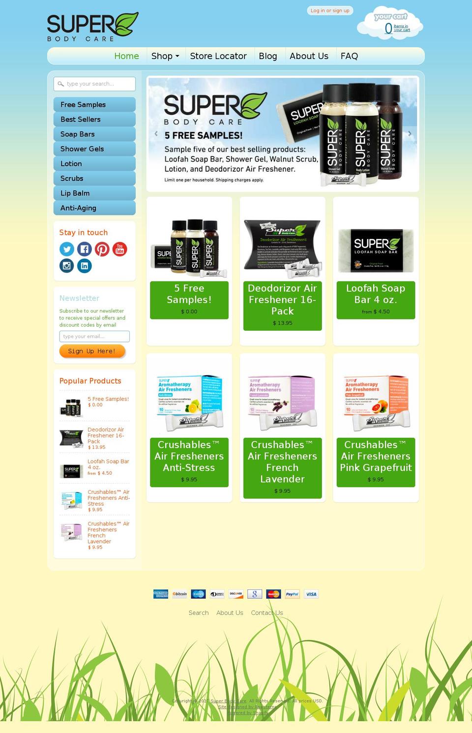 superbodycare.com shopify website screenshot