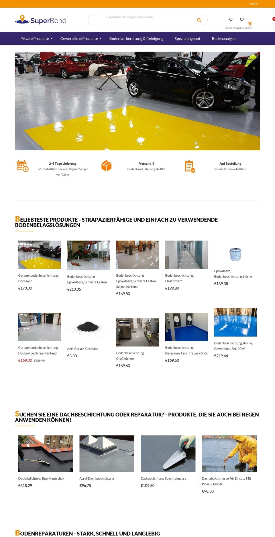 Resins Direct UK Copy - Shopify theme site example superbond.de