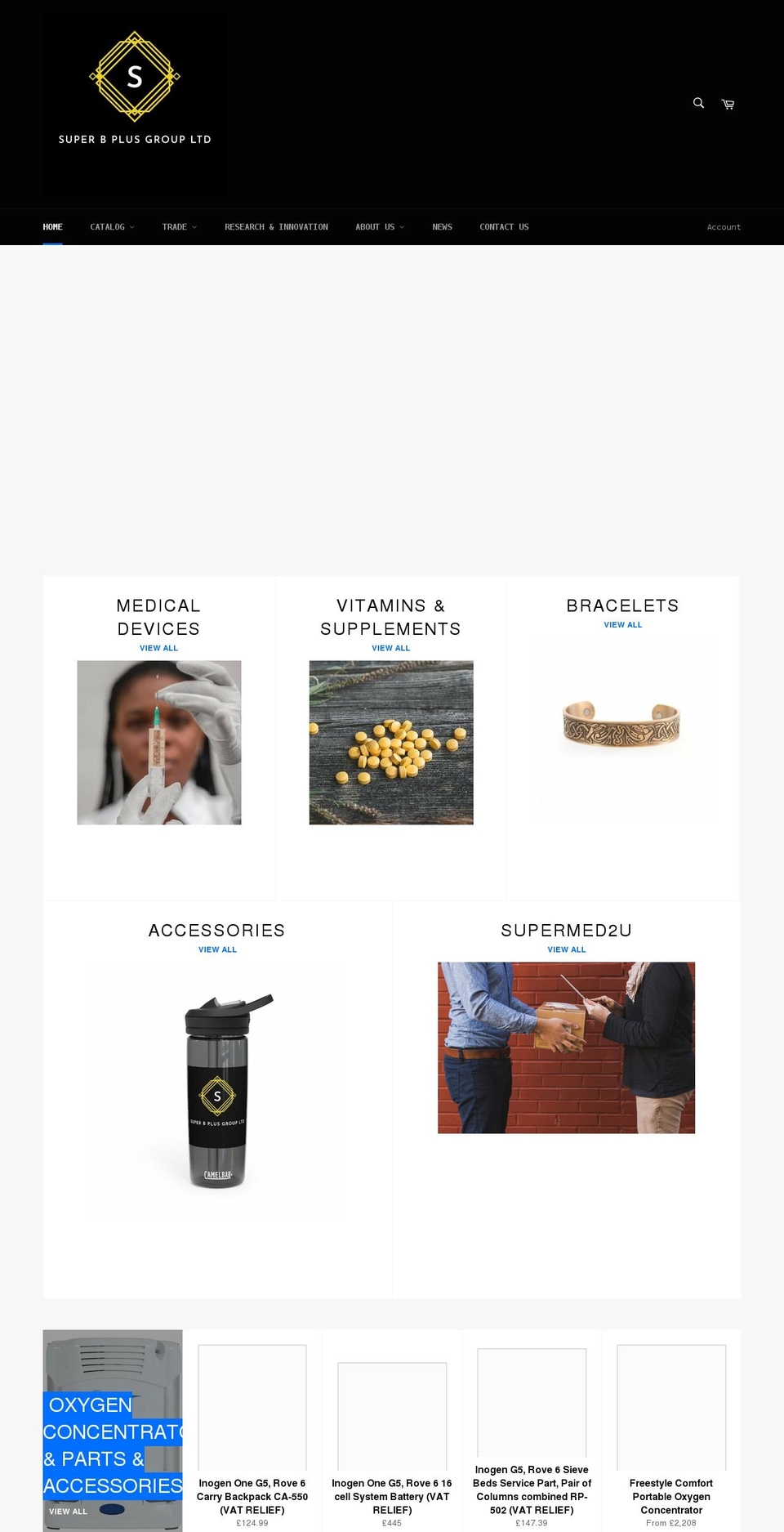 superbplusgroup.com shopify website screenshot