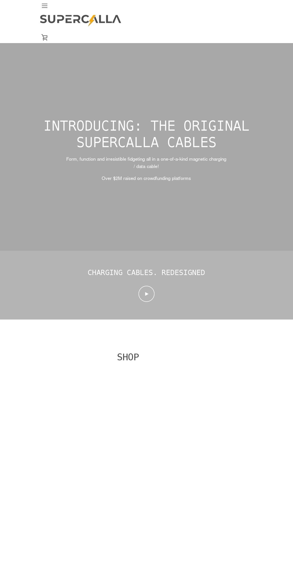 supercallatech.com shopify website screenshot