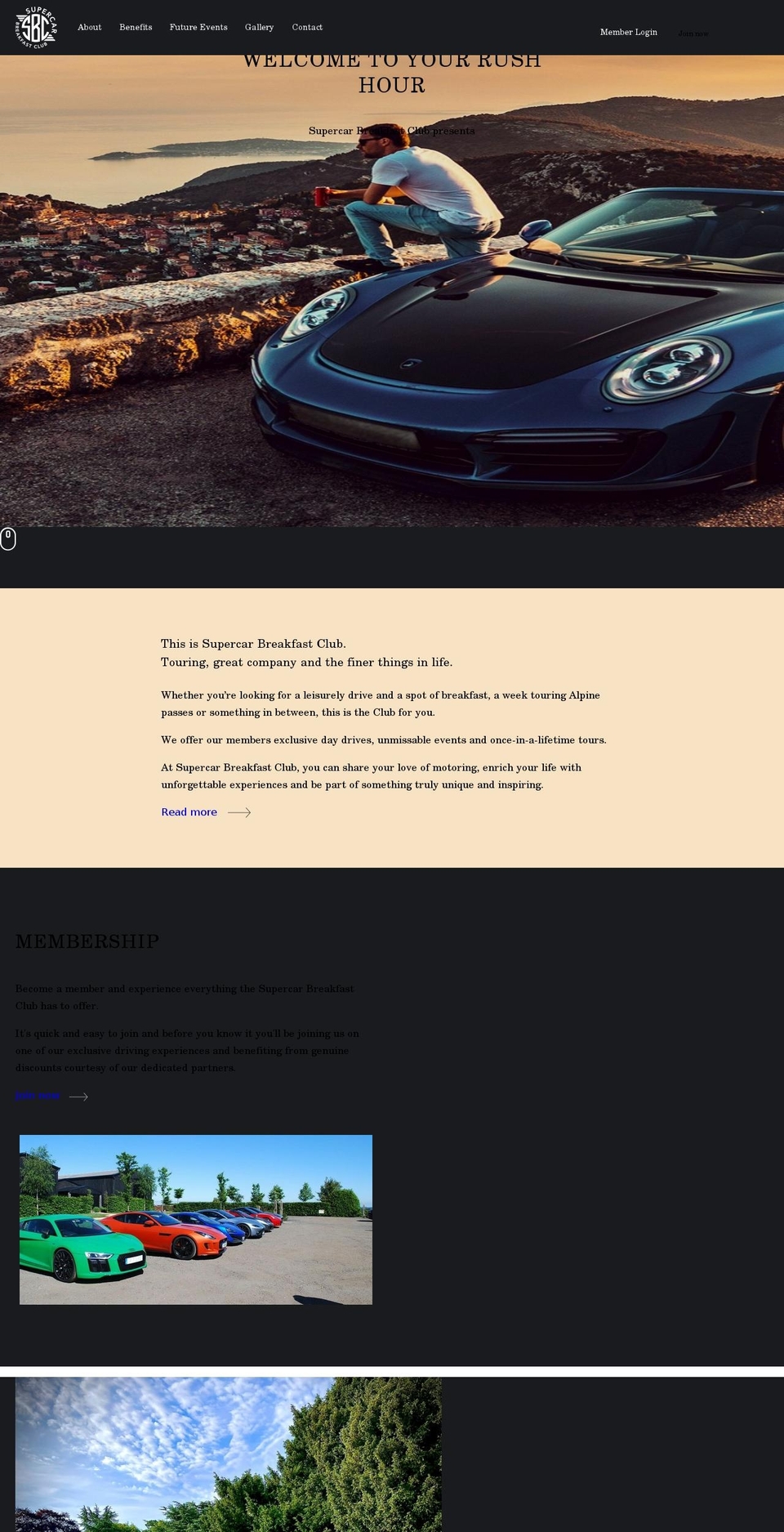 Base Shopify theme site example supercarbreakfastclub.co.uk