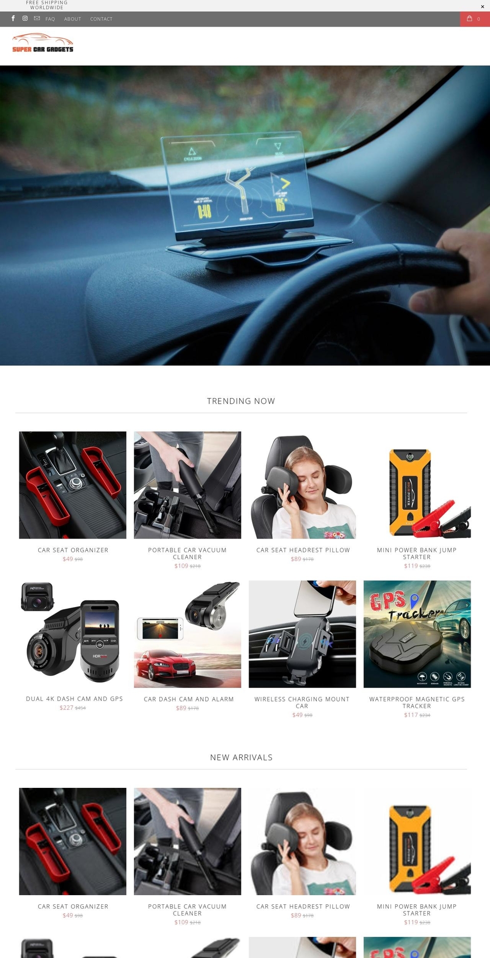 supercargadgets.com shopify website screenshot
