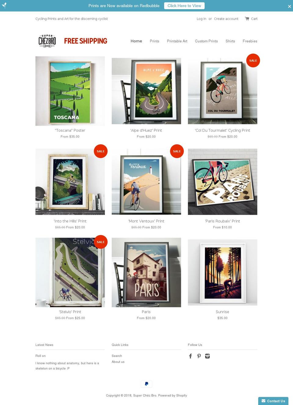 superchezbro.com shopify website screenshot