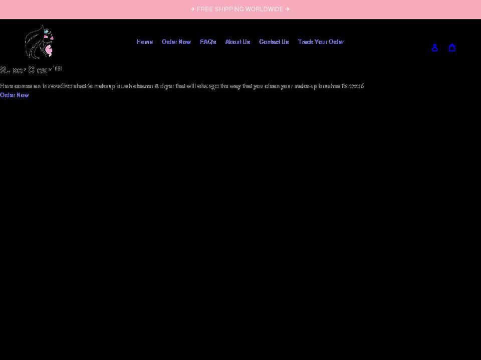 supercleanbrush.com shopify website screenshot