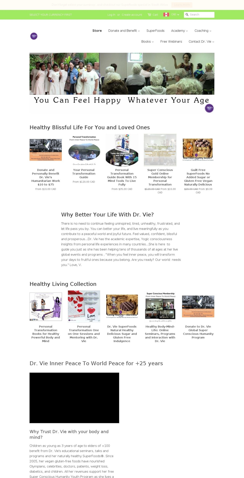 superconscioushumanity.com — Shopify storefront screenshot