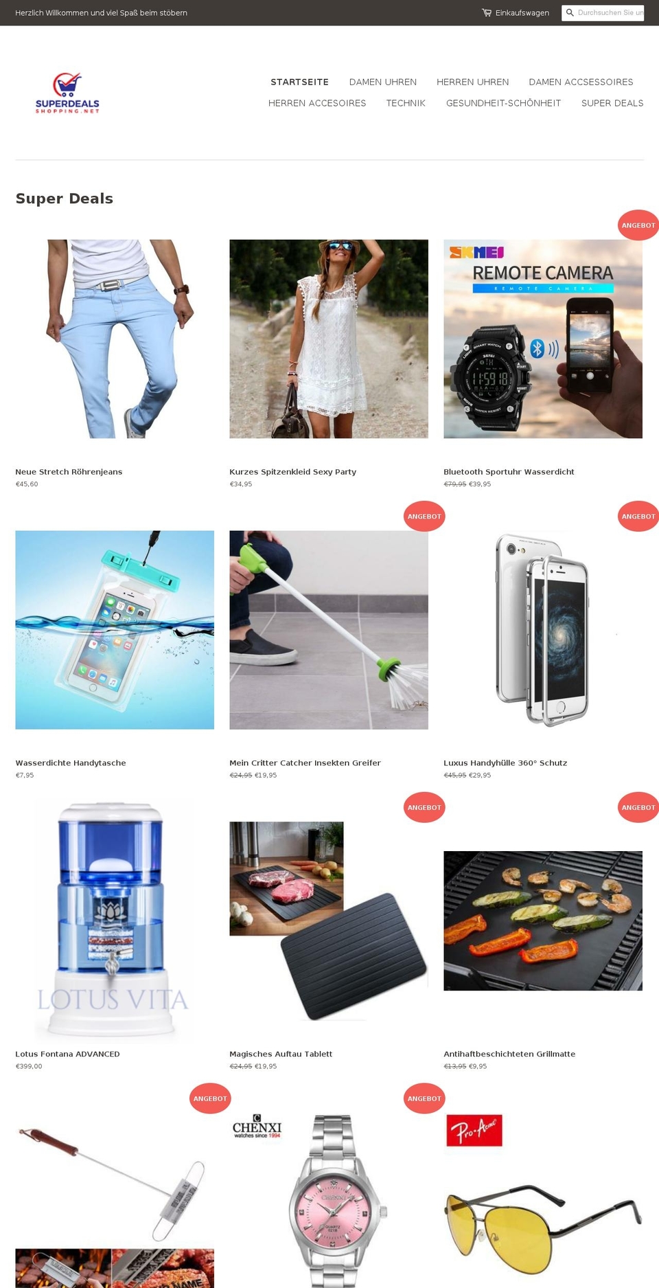 superdealsshopping.net shopify website screenshot
