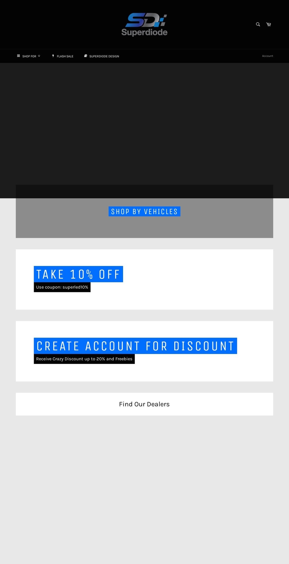 superdiode.com.au shopify website screenshot