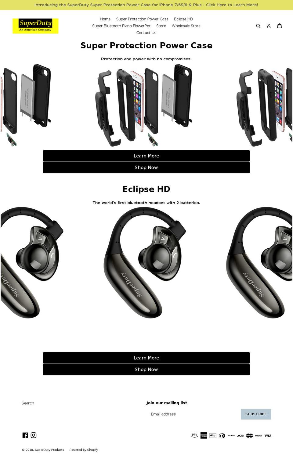 superdutyproducts.com shopify website screenshot