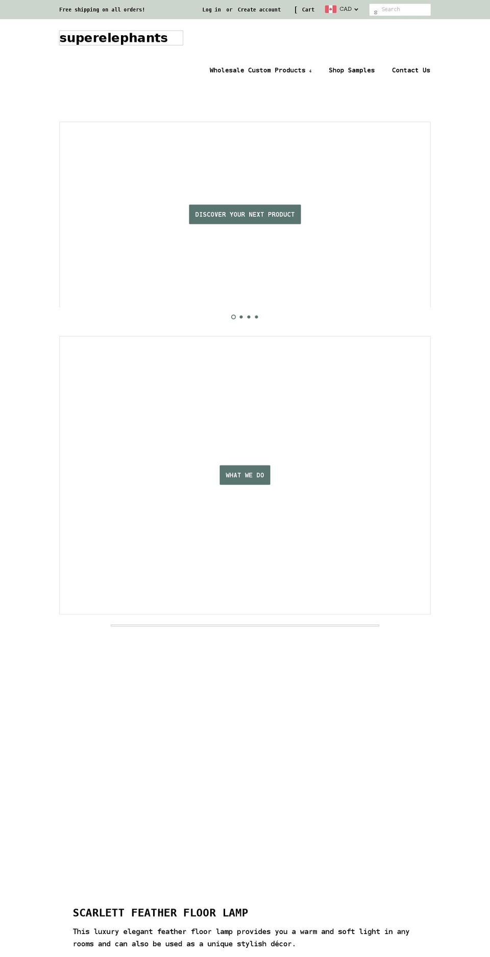 superelephants.com shopify website screenshot