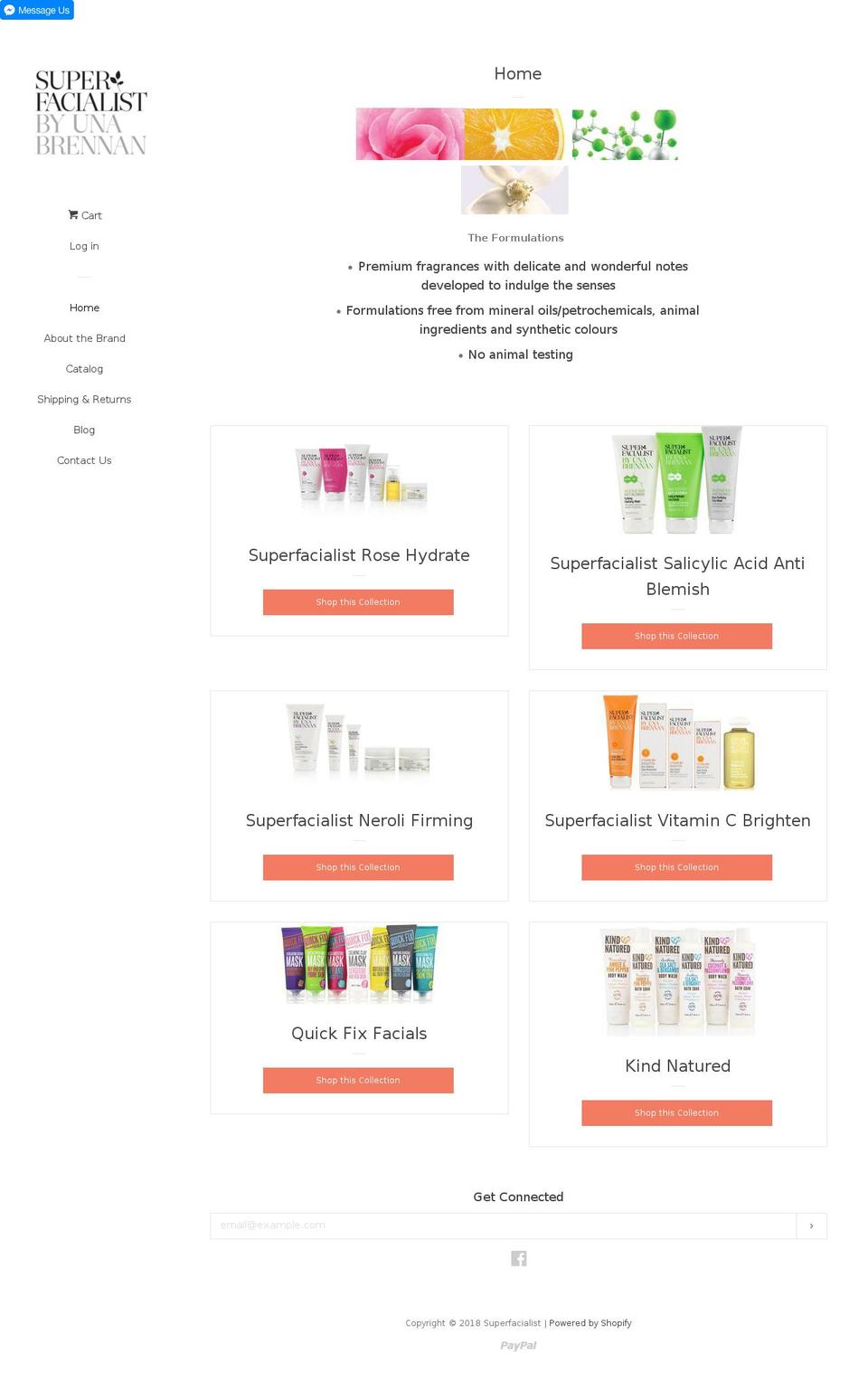 superfacialist-sg.com — Shopify storefront screenshot