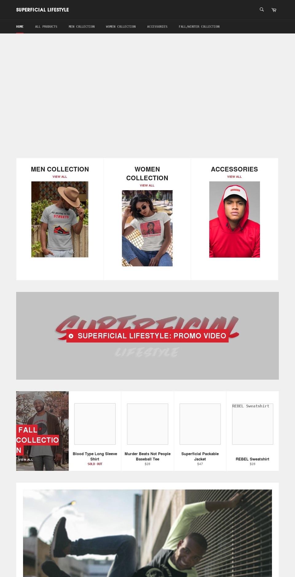 superficiallifestyle.com shopify website screenshot