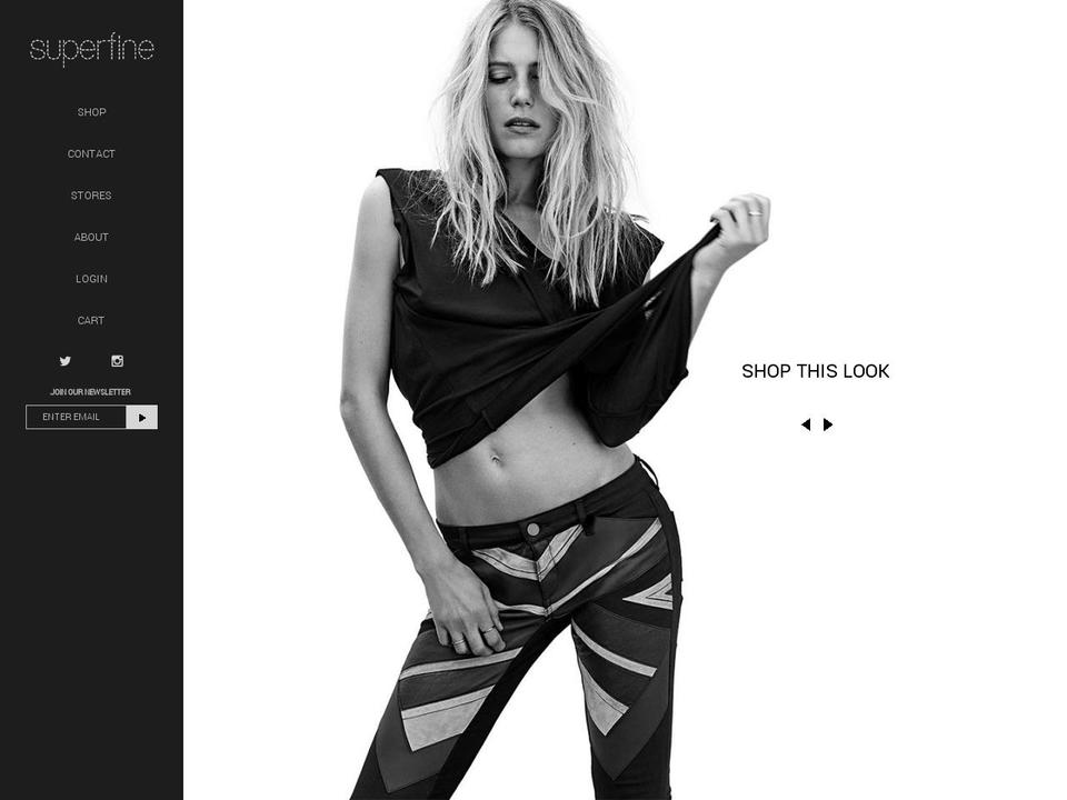 superfinelondon.com shopify website screenshot