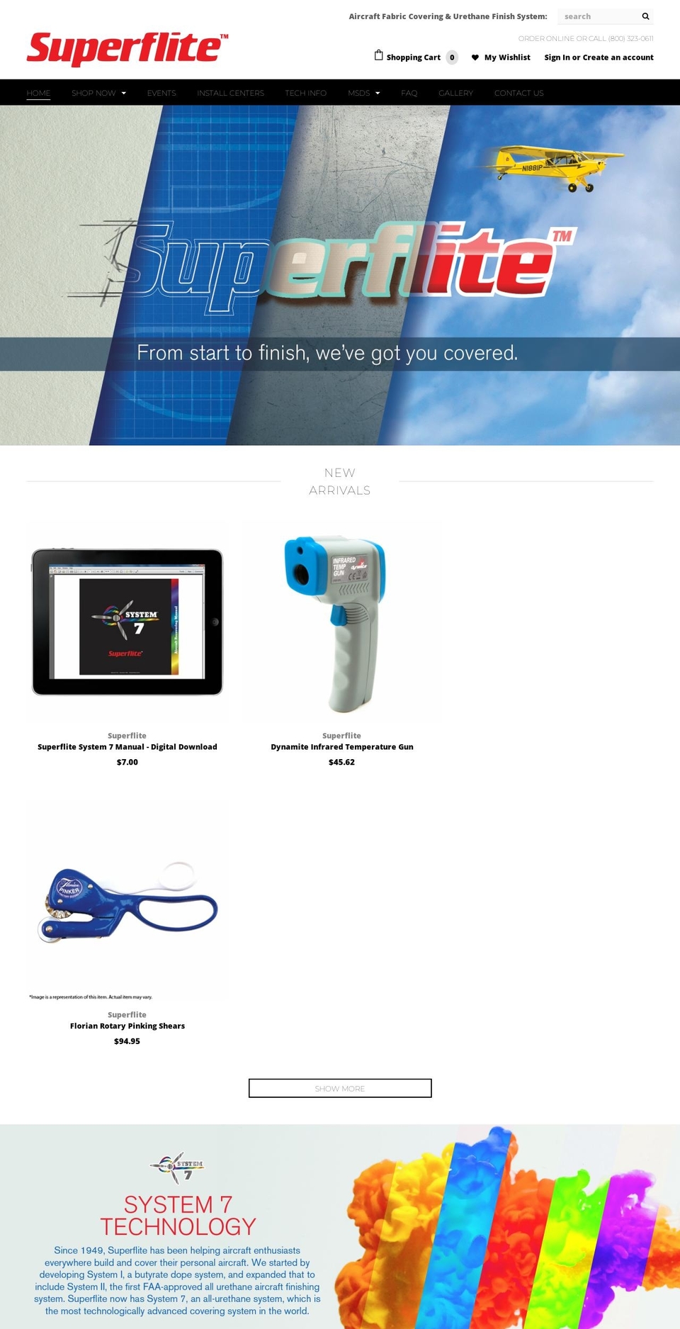 superflite.com shopify website screenshot