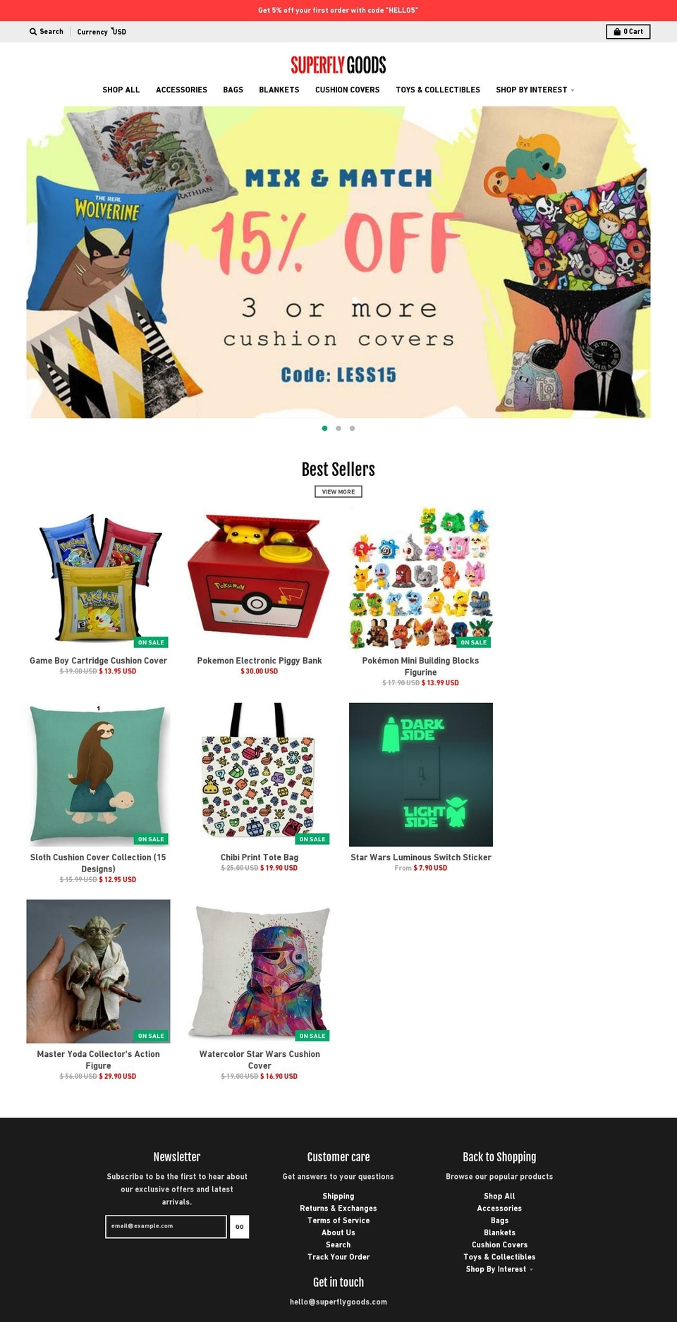 superflygoods.com shopify website screenshot