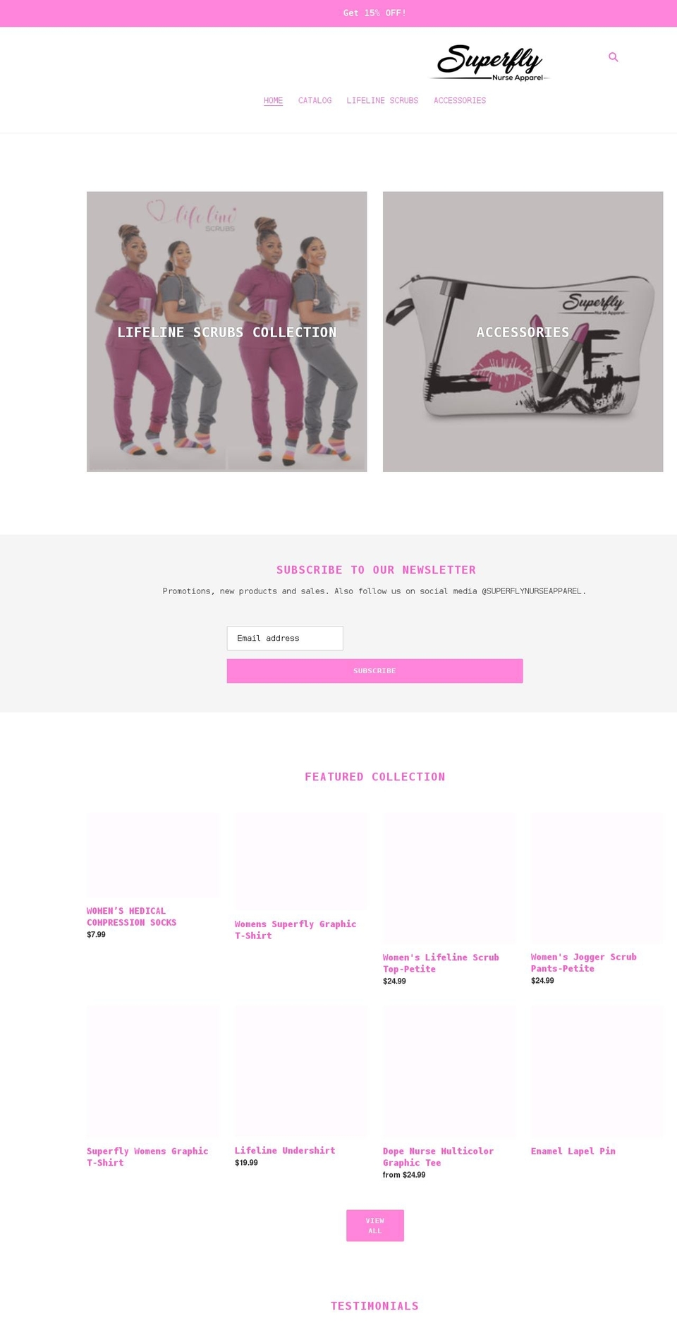 superflynurse.com shopify website screenshot