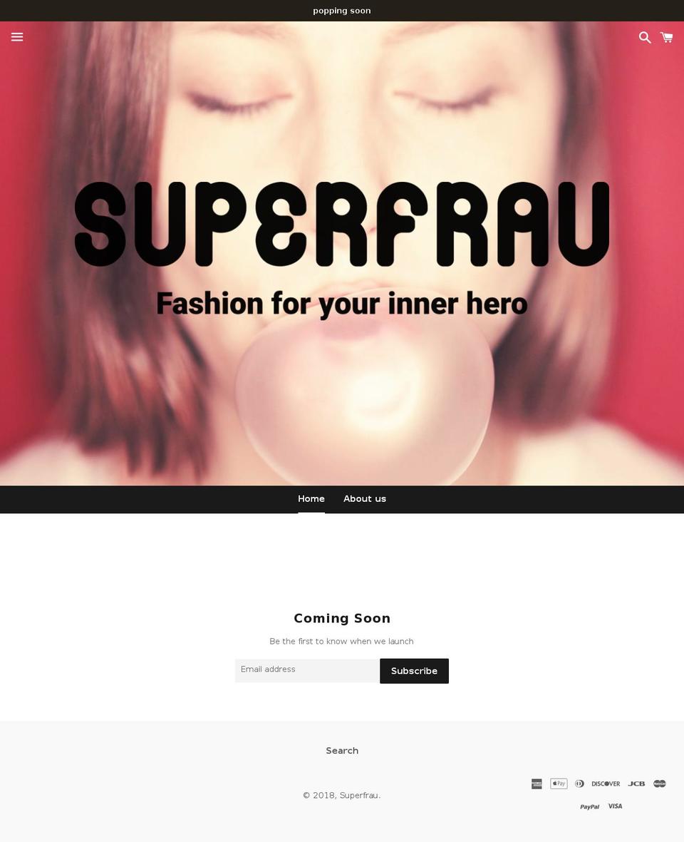 superfrau.com shopify website screenshot