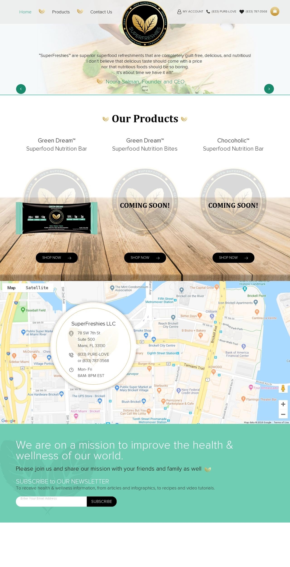 superfreshies.com shopify website screenshot