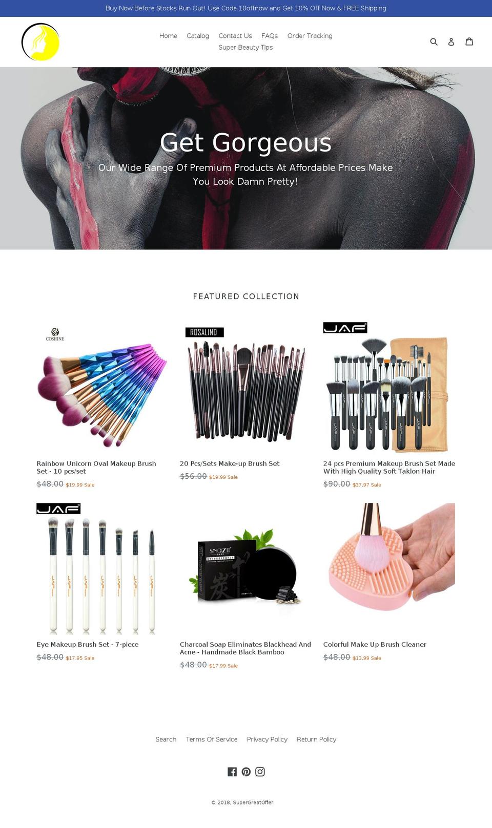 supergreatoffer.com shopify website screenshot