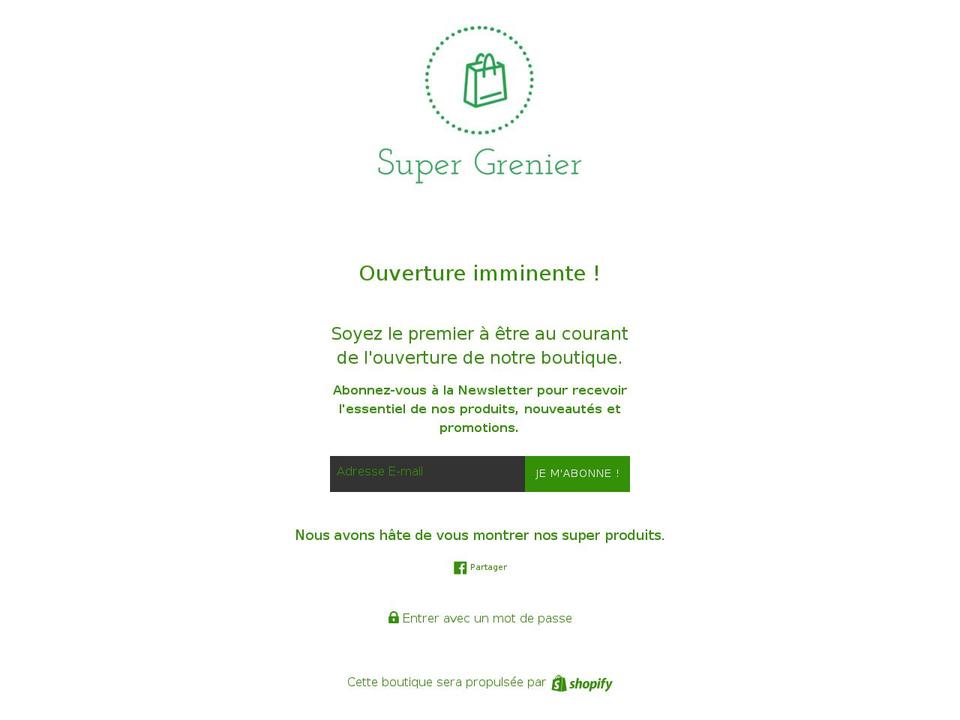 supergrenier.com — Shopify storefront screenshot