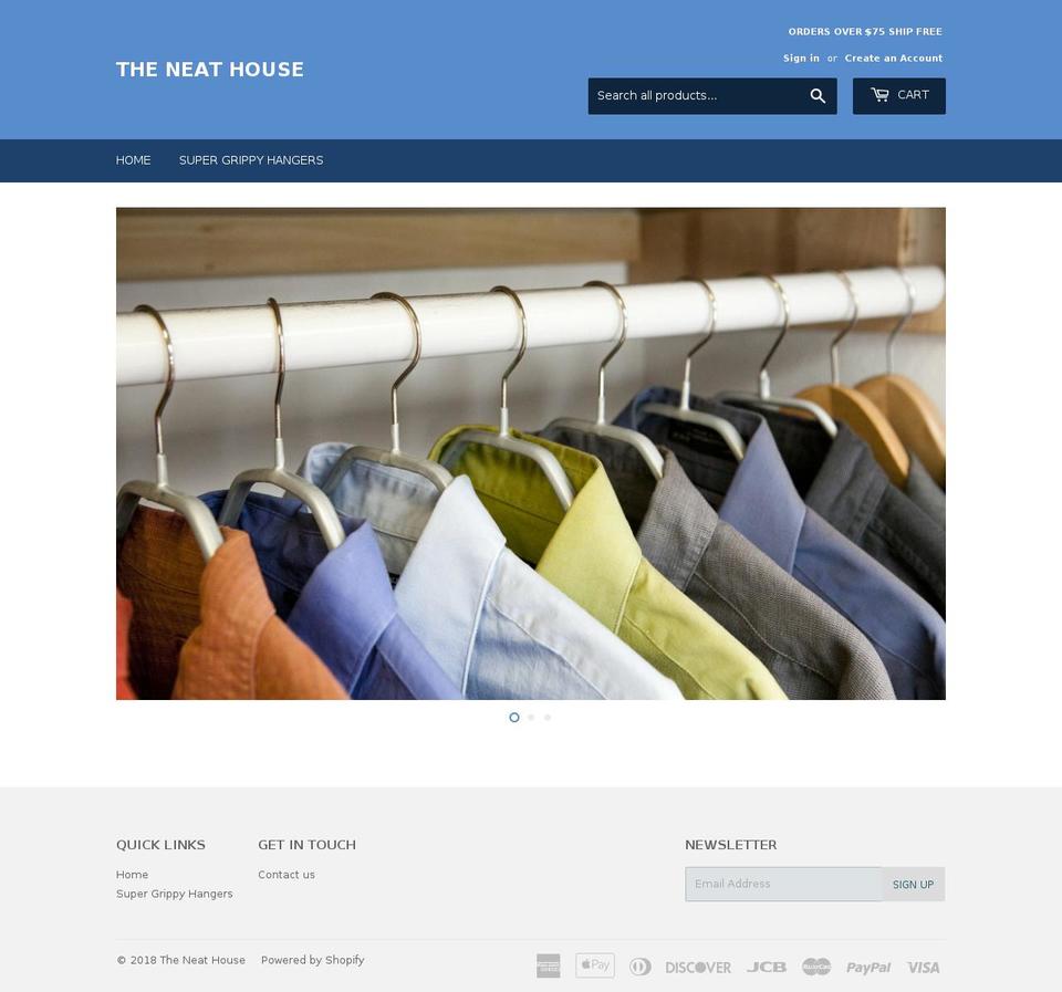 supergrippyhangers.com — Shopify storefront screenshot