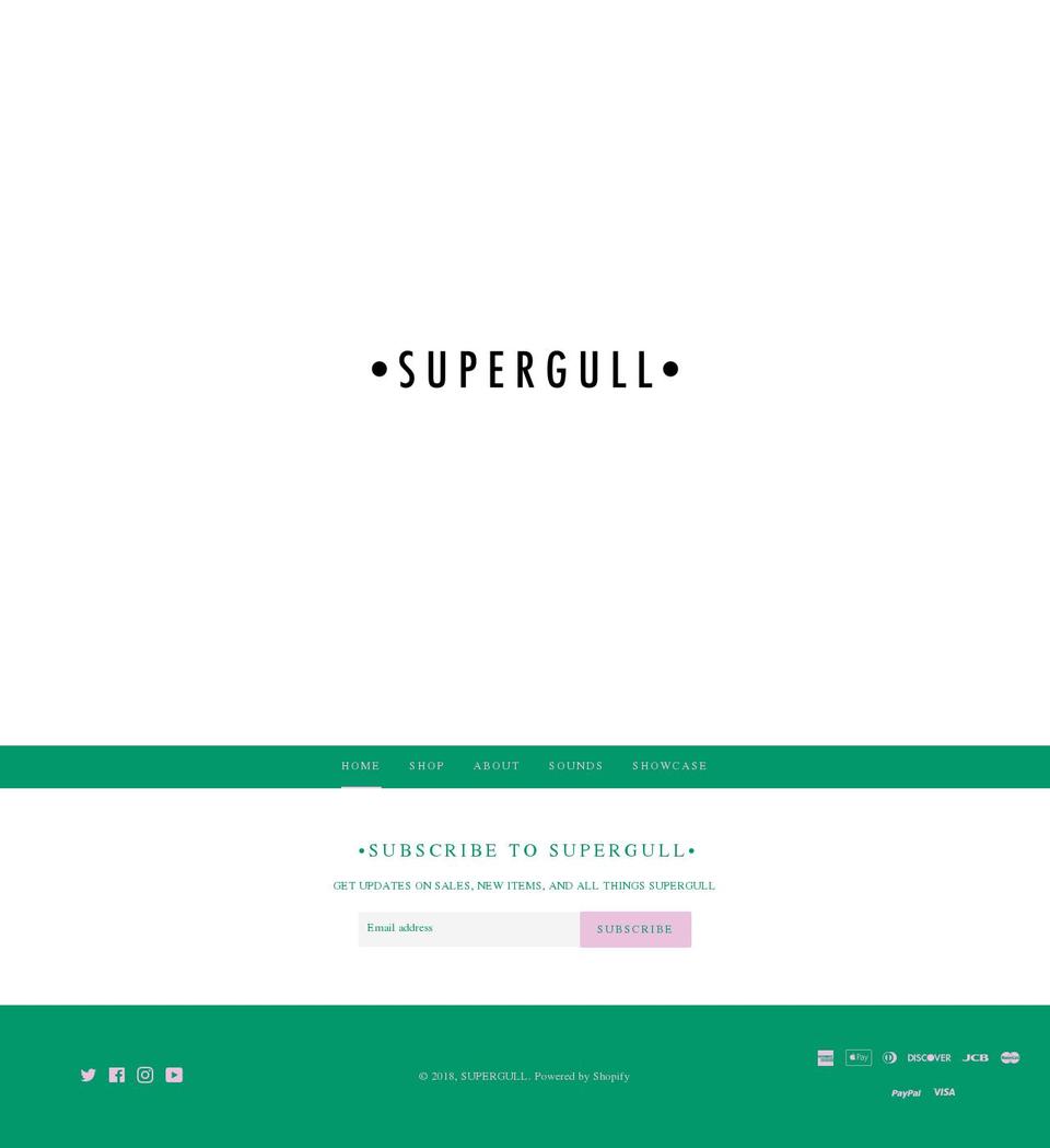 supergull.store shopify website screenshot