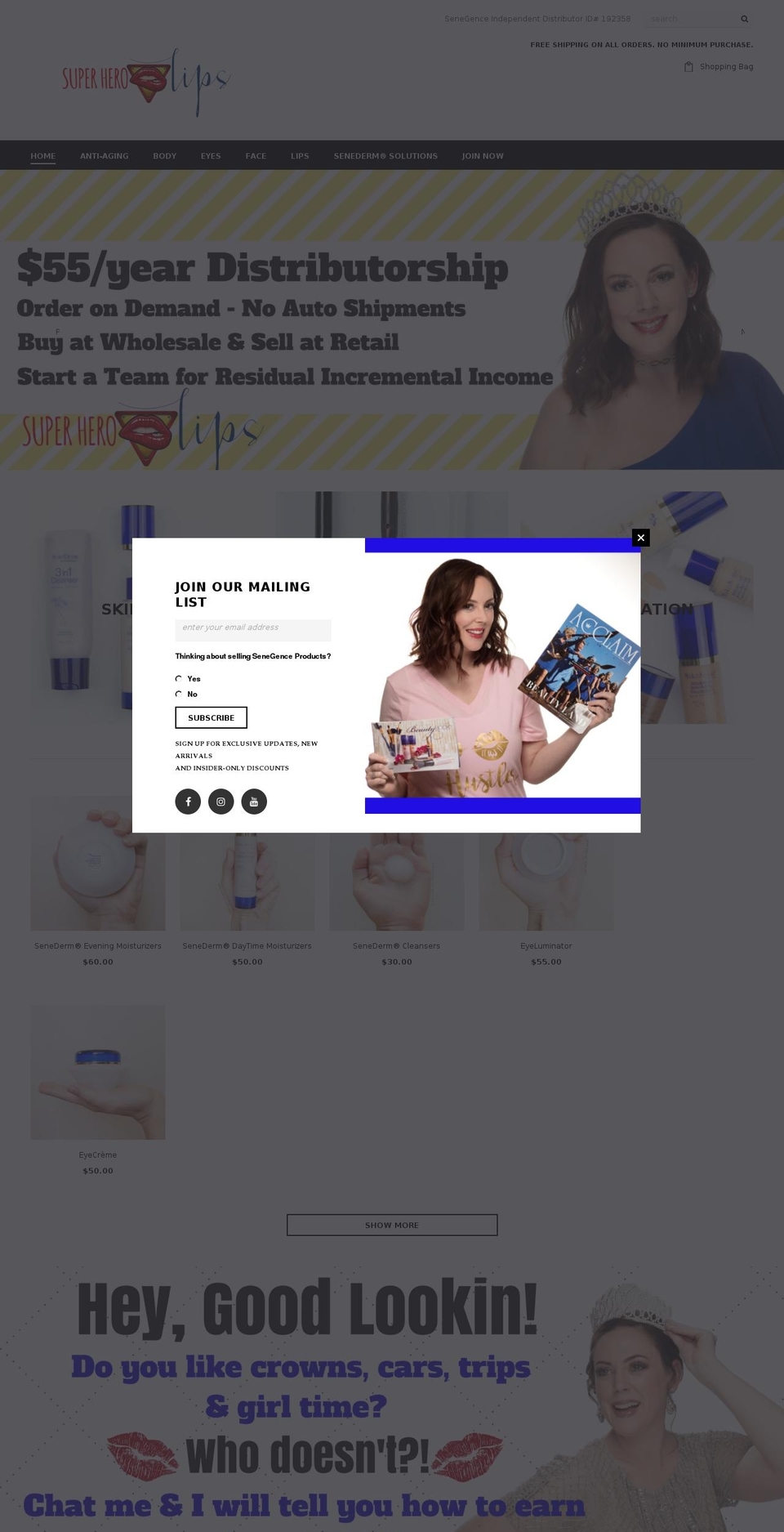 superherobeauty.com — Shopify storefront screenshot