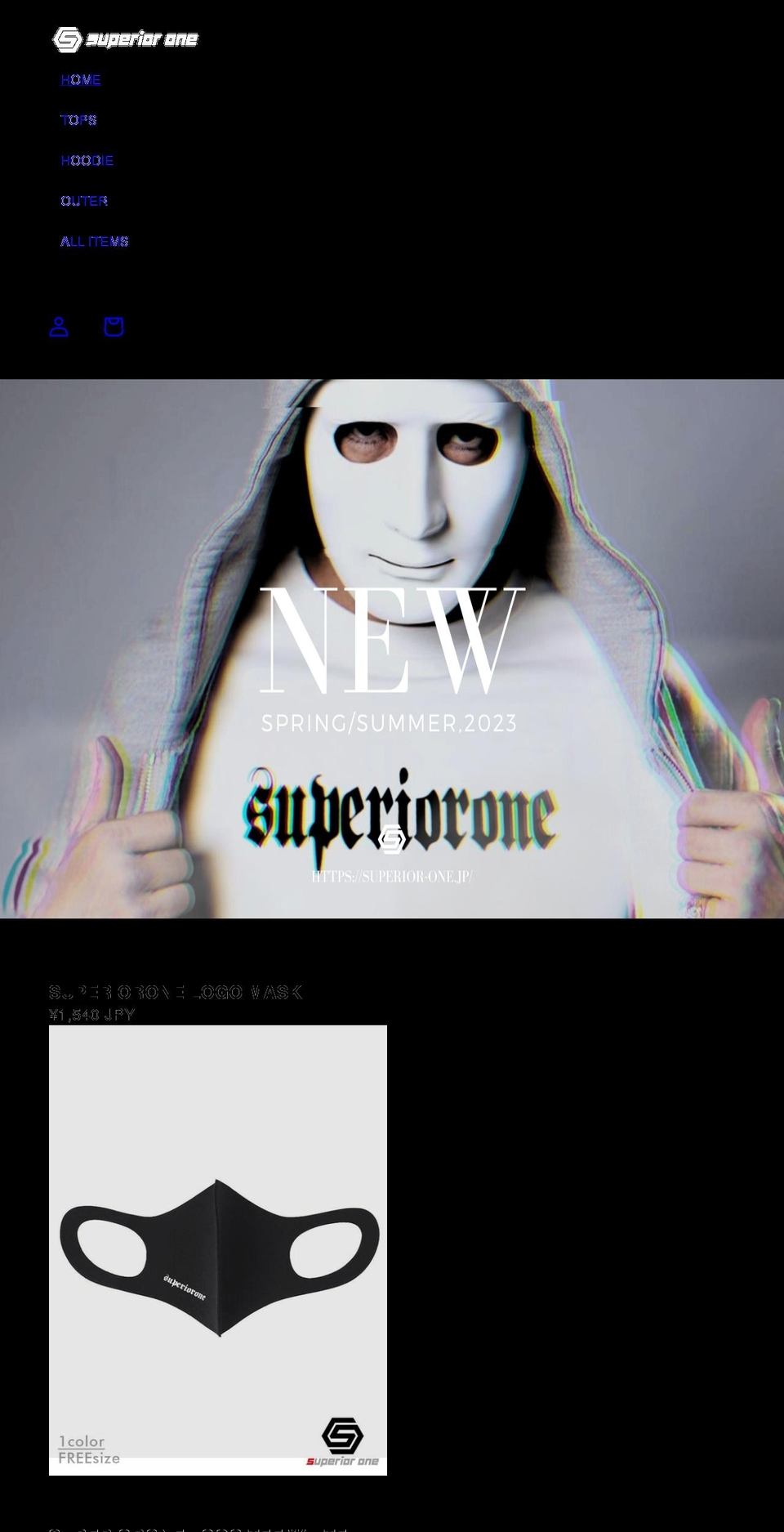 superior-one.jp shopify website screenshot