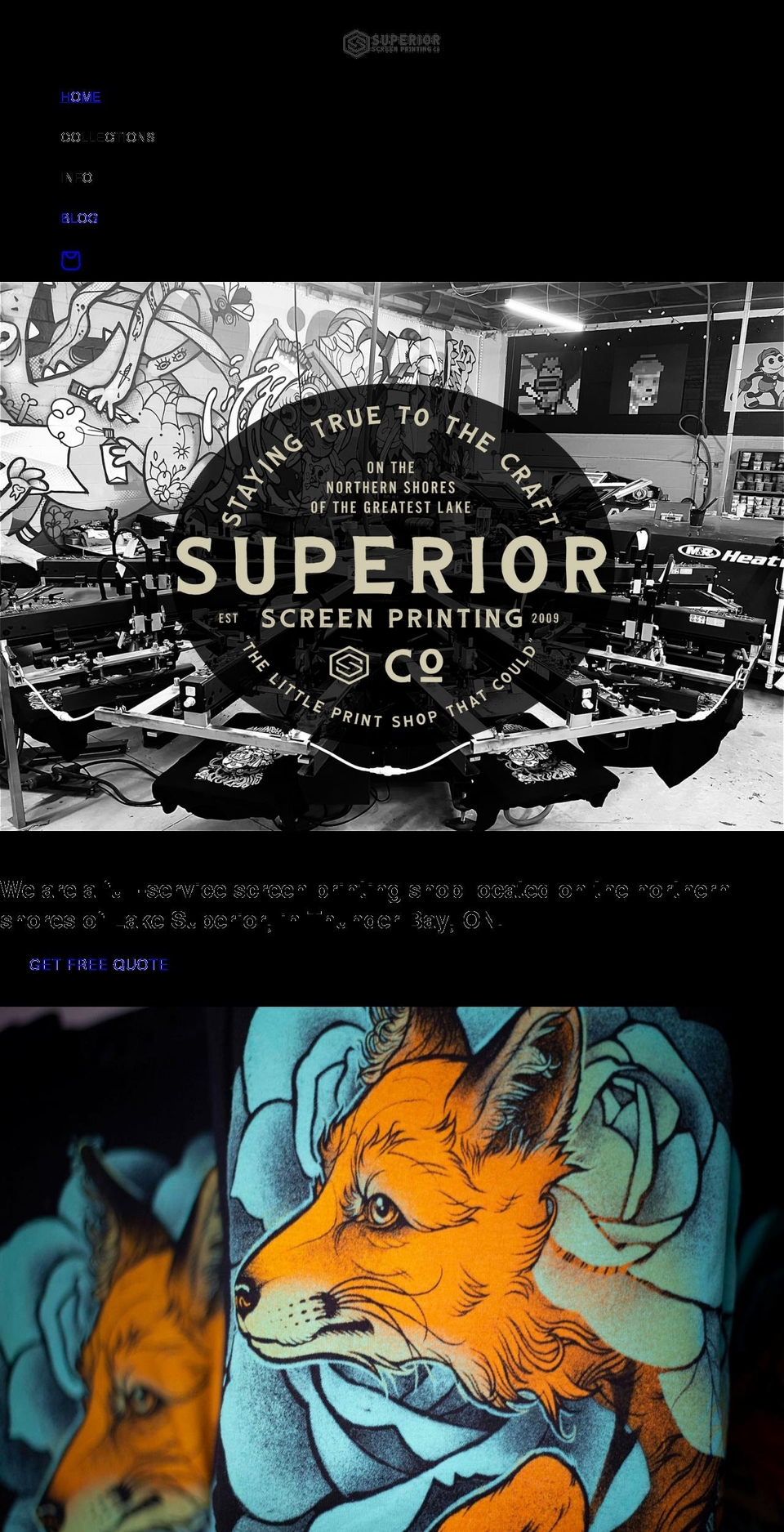 superior-screen-printing.myshopify.com shopify website screenshot
