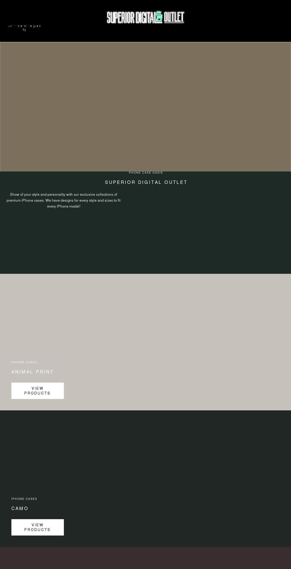 superiordigitaloutlet.com — Shopify storefront screenshot