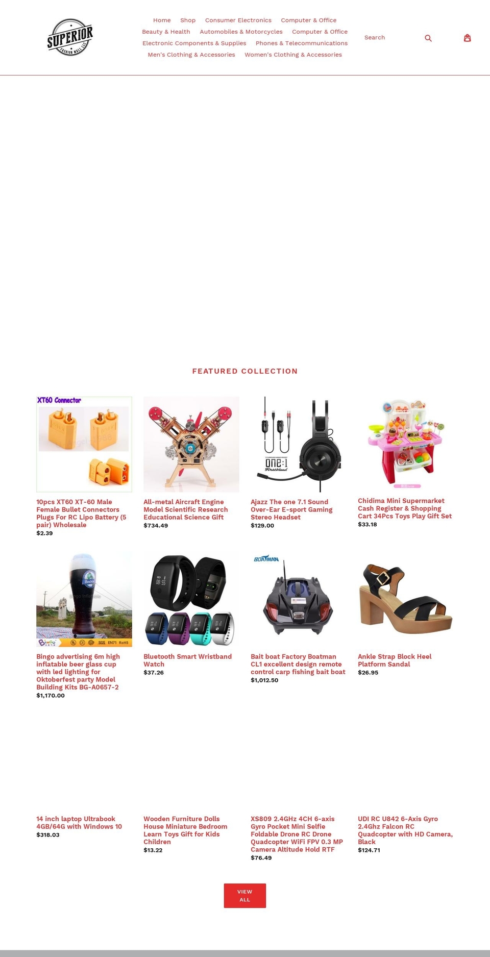 superiorfmall.com — Shopify storefront screenshot
