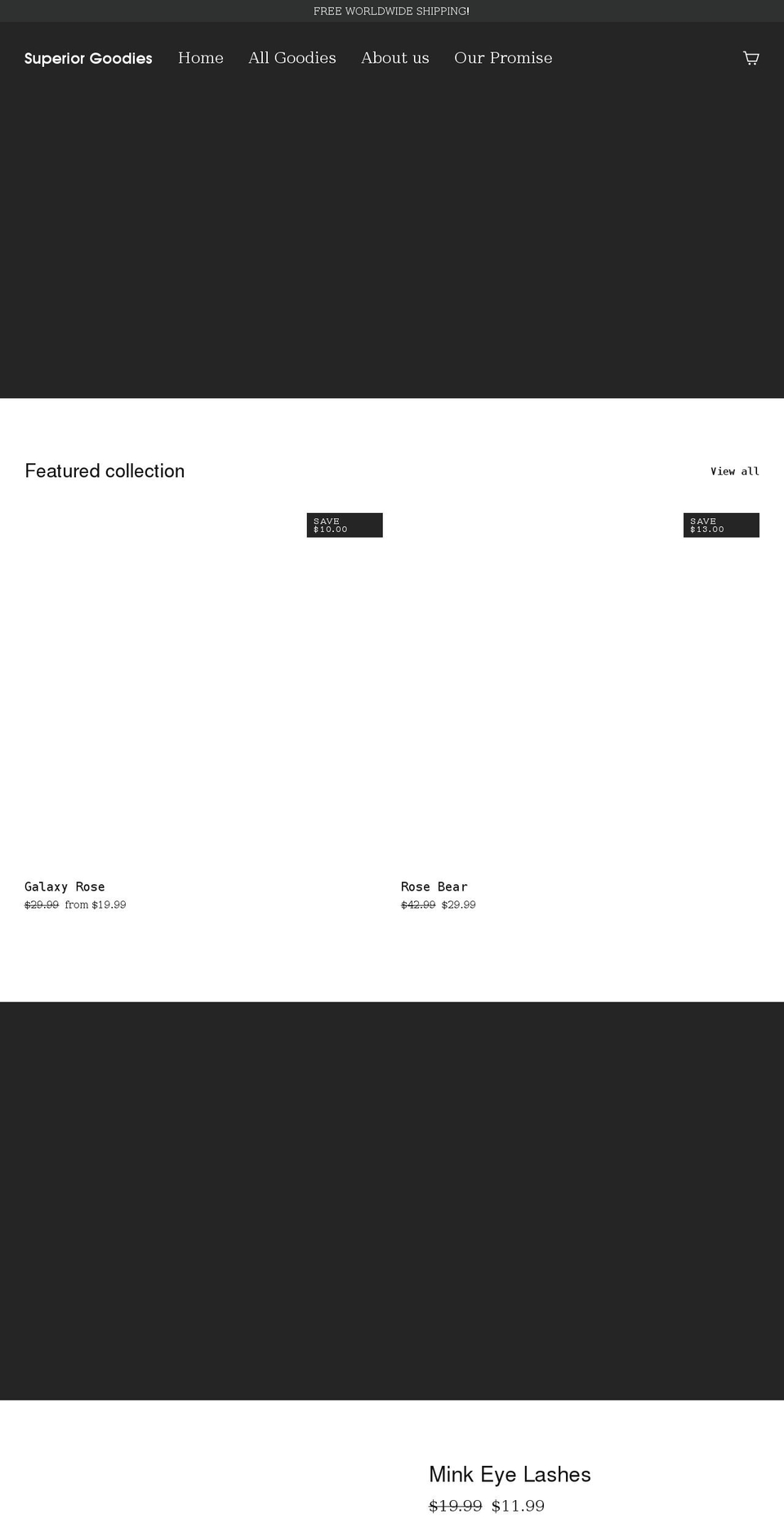 superiorgoodies.com shopify website screenshot