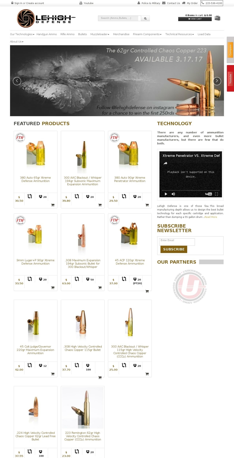 partnerlogo-rotating-5-sep-2016 Shopify theme site example superiorhuntingammunition.com