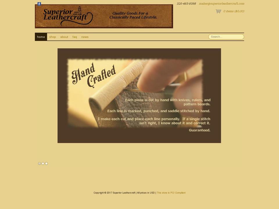 Couture Shopify theme site example superiorleathercraft.com