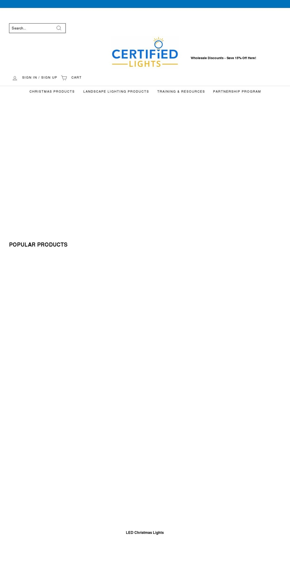 superiorlights.net shopify website screenshot