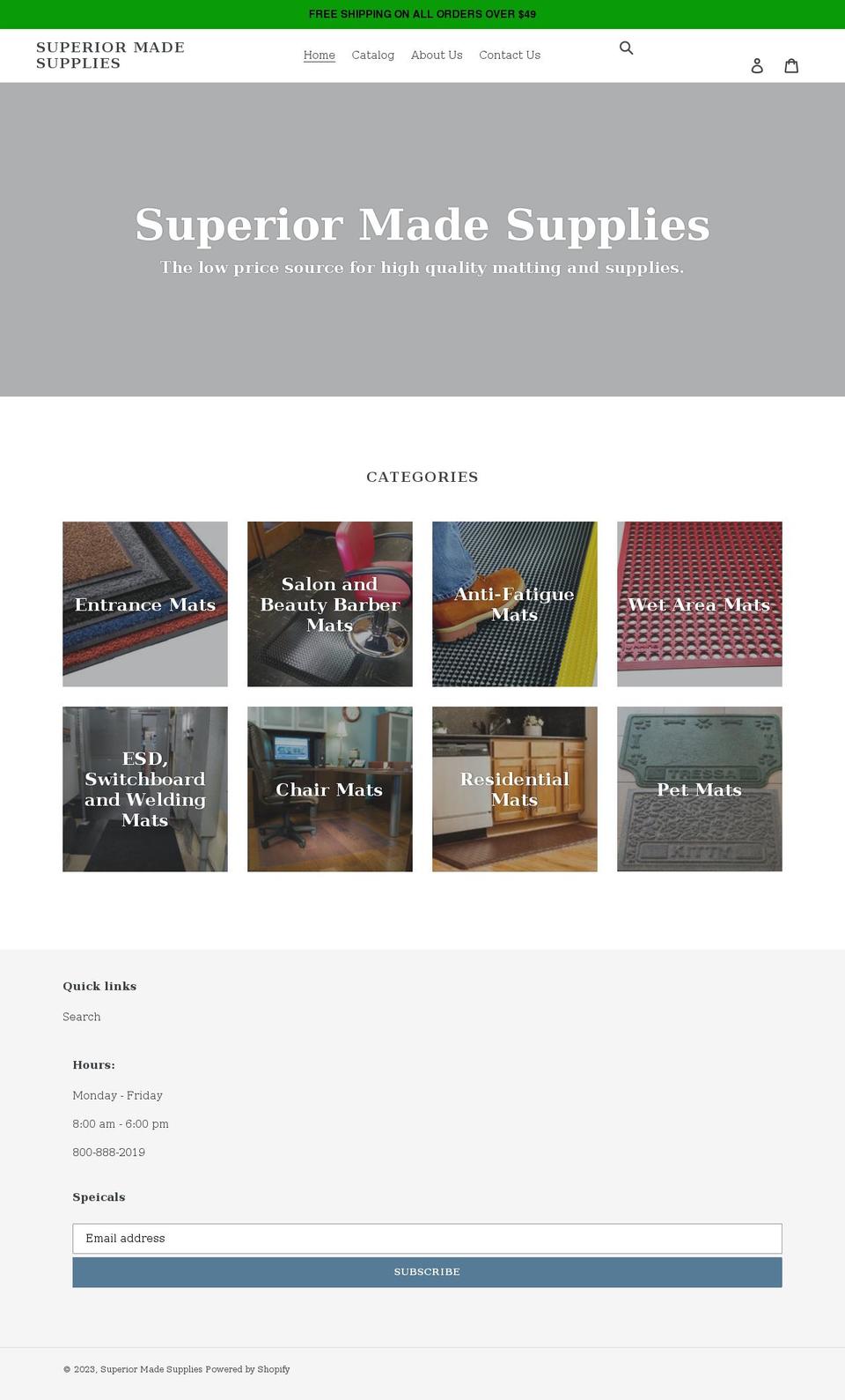 superiormadesupplies.com shopify website screenshot
