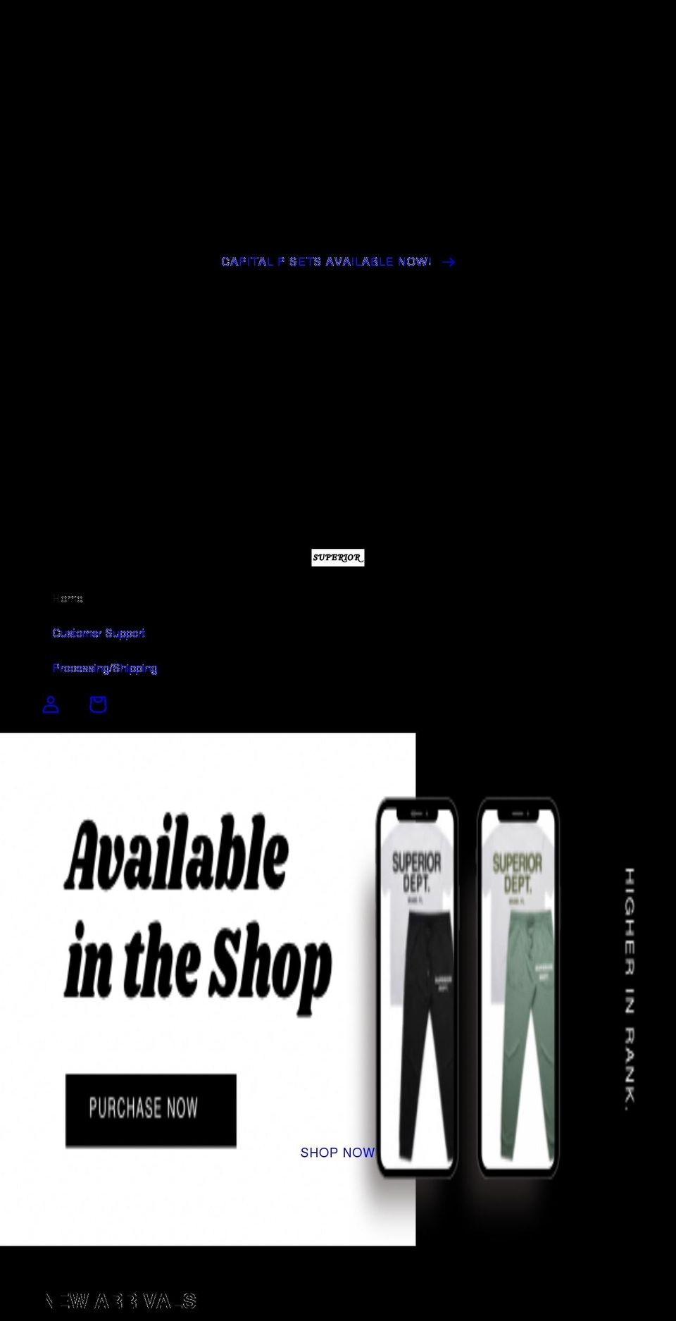 superiormerching.com shopify website screenshot
