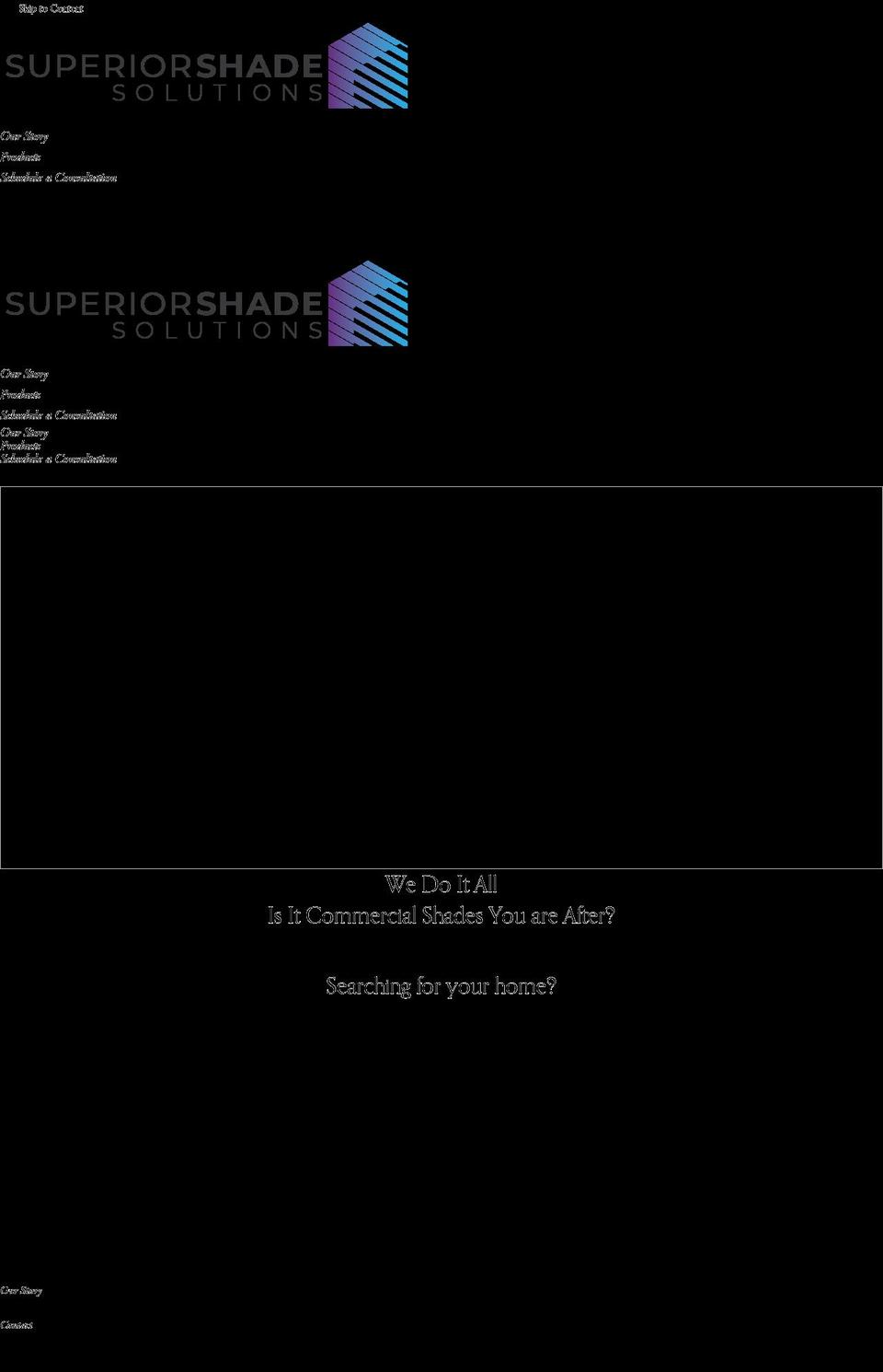 superiorshades.net shopify website screenshot