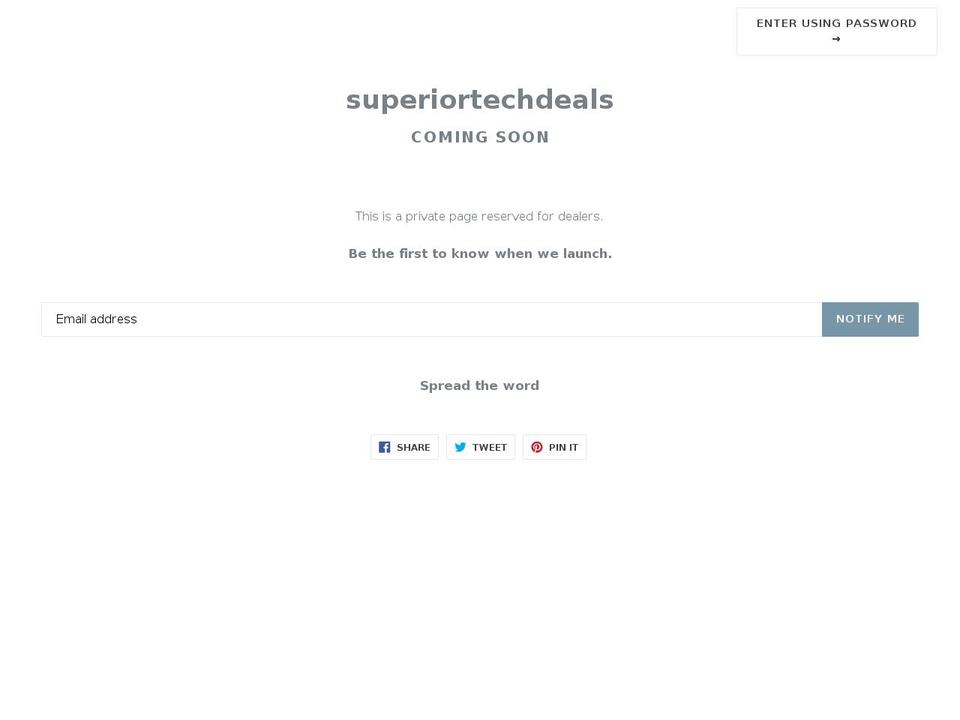 superiortechdeals.com — Shopify storefront screenshot