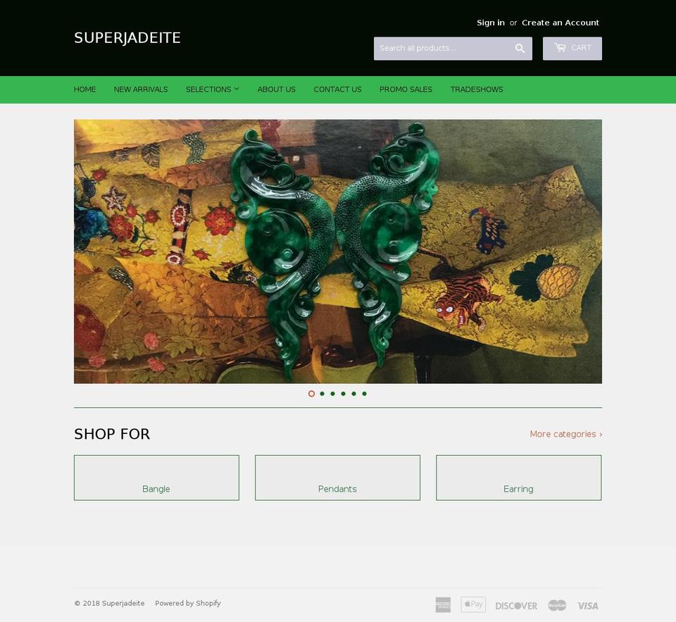 superjadeite.com — Shopify storefront screenshot