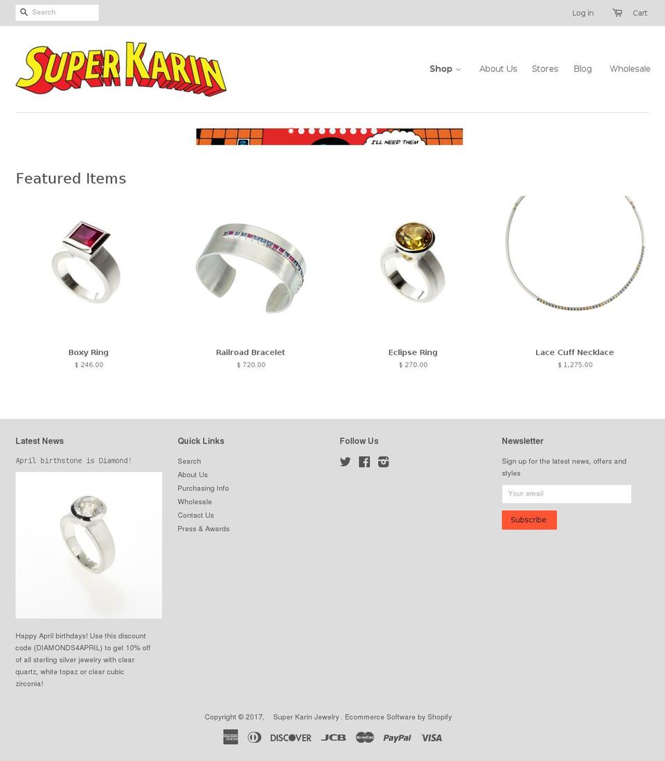 superkarin.com shopify website screenshot