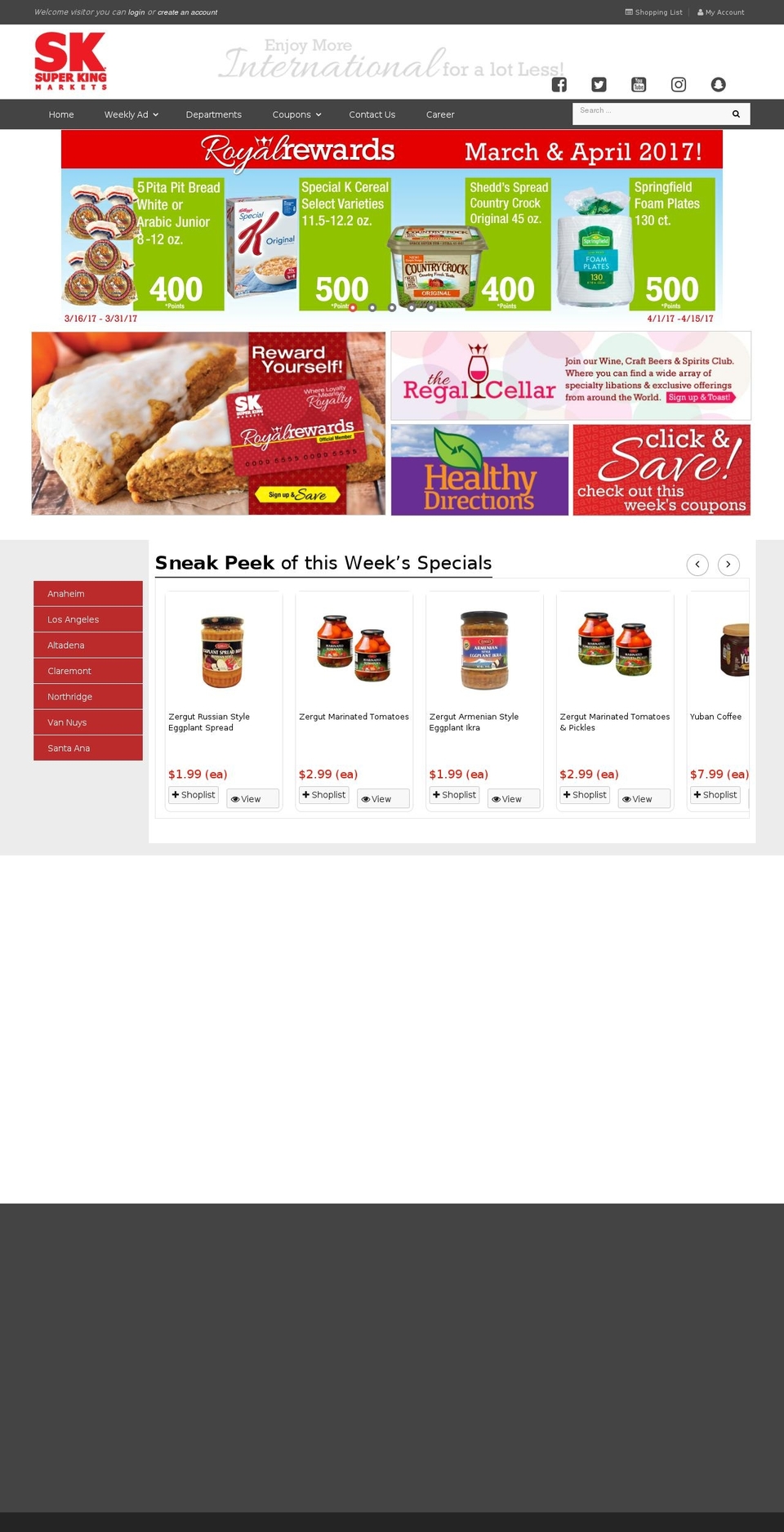 superkingmarkets.com shopify website screenshot