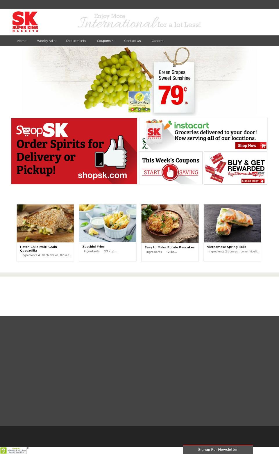 superkingmarkets.mobi shopify website screenshot