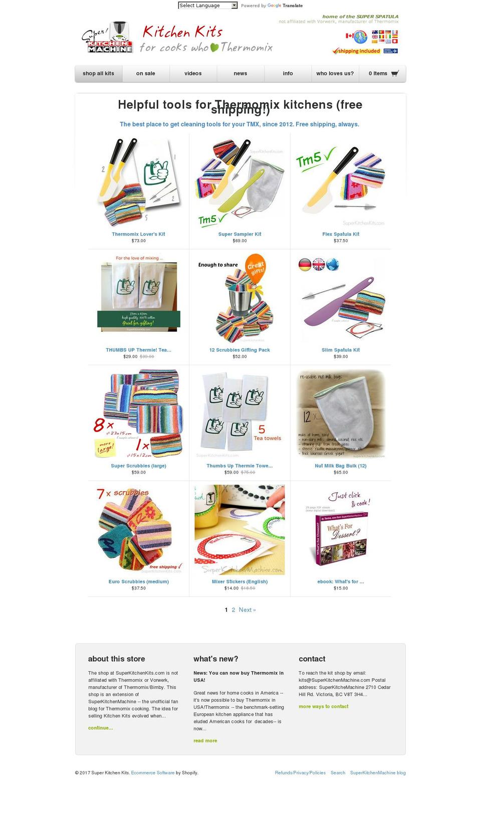superkitchenkits.com shopify website screenshot