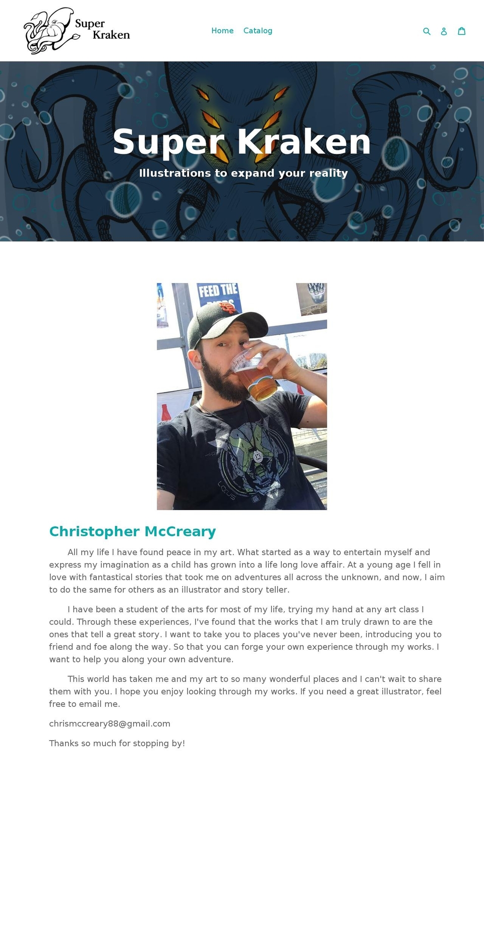 superkraken.com — Shopify storefront screenshot